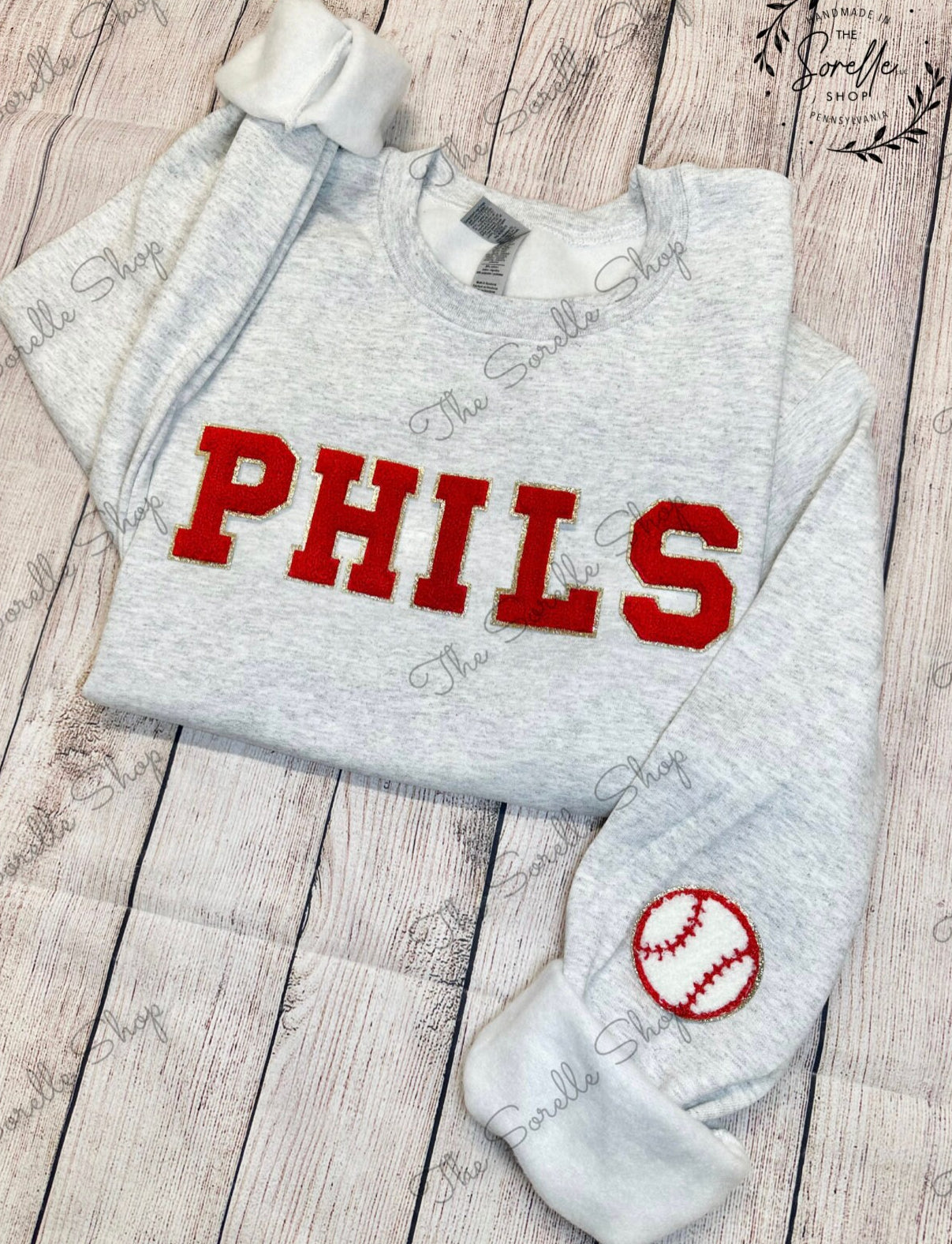 Baseball patch sweatshirt