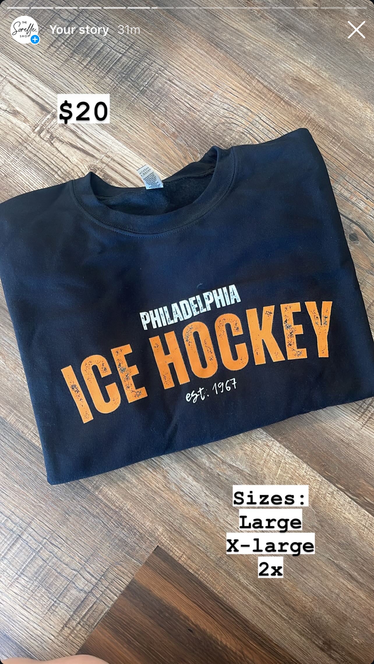 In stock sale size large