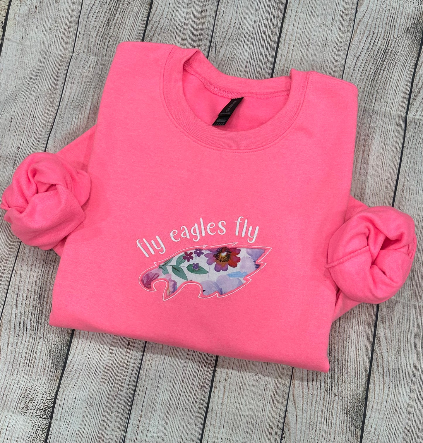 Appliqué embroidery fly eagles fly sweatshirt