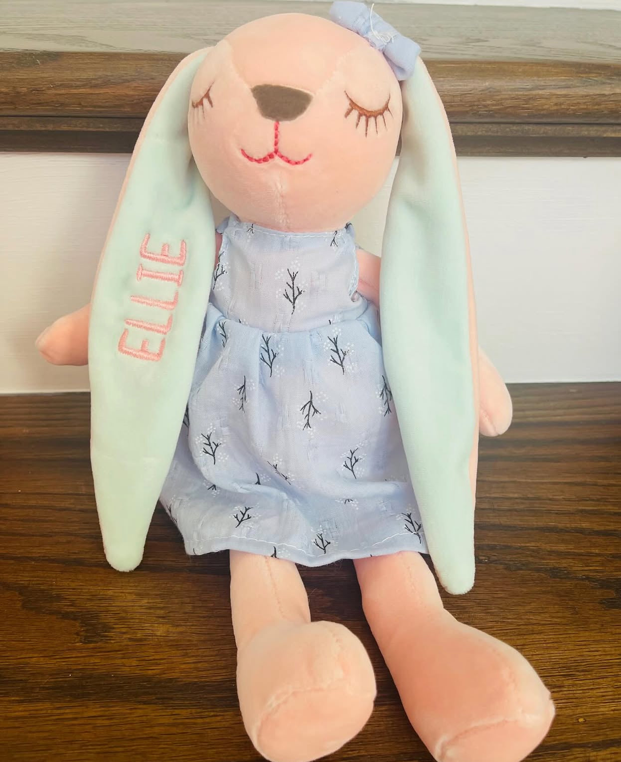 Custom embroidered Easter bunny