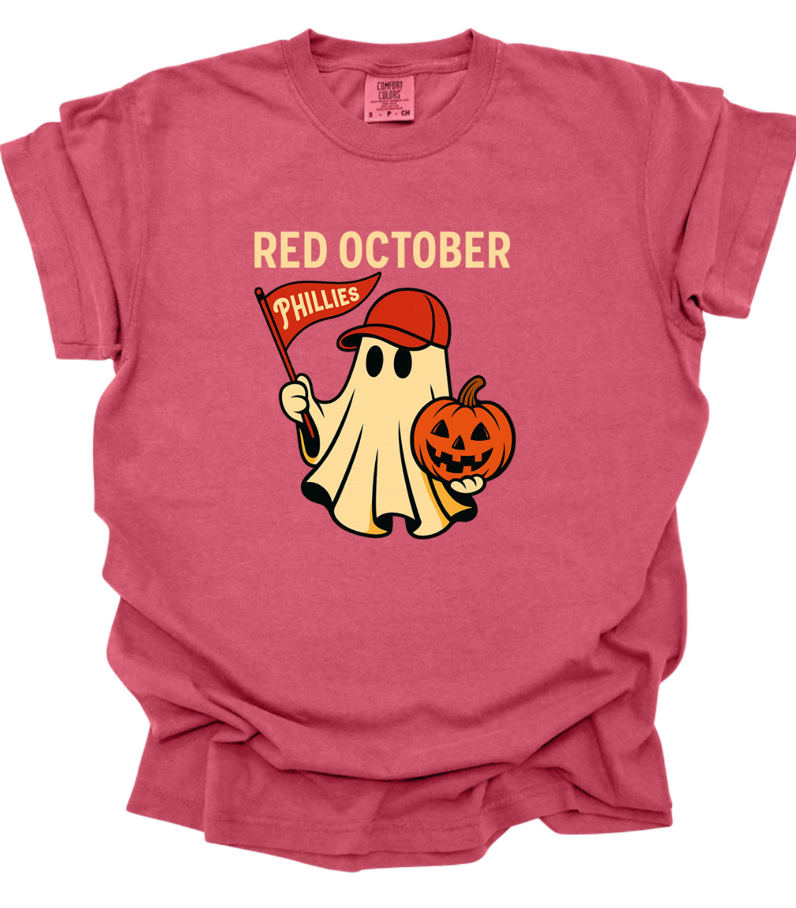 Red October Ghost Tee - comfort colors tshirt