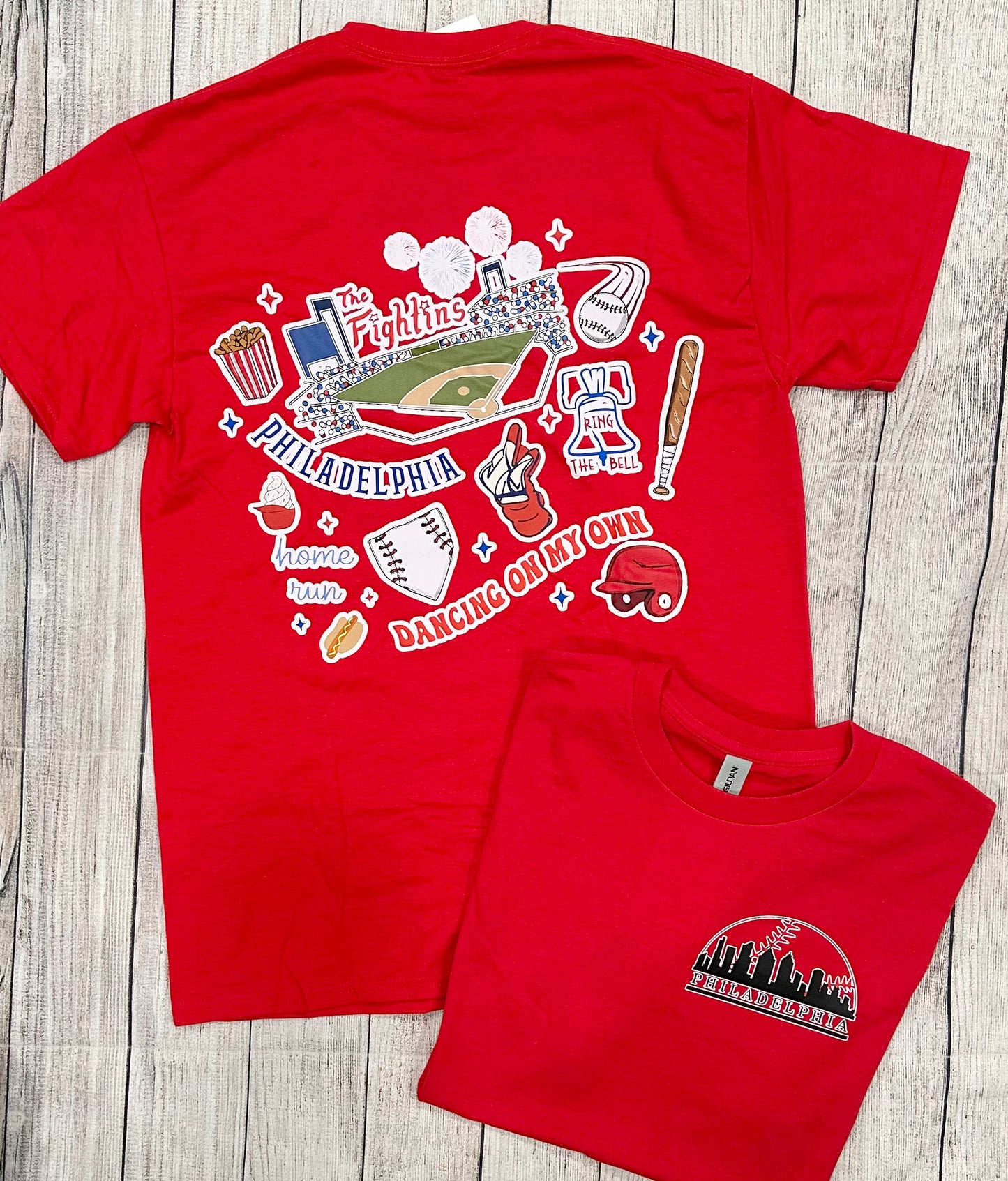 Philadelphia baseball mullet tshirt