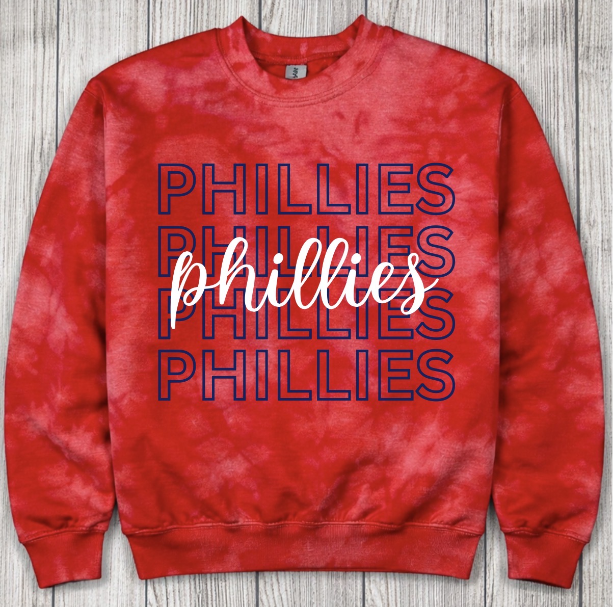 Reverse Dye Phillies Crewneck Sweatshirt