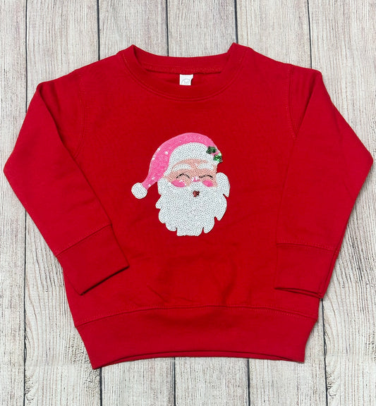 Santa sequin patch sweatshirt