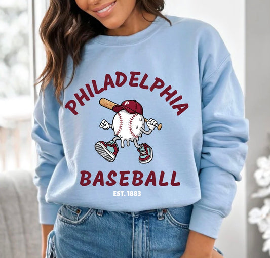 Vintage Drip Baseball Sweatshirt