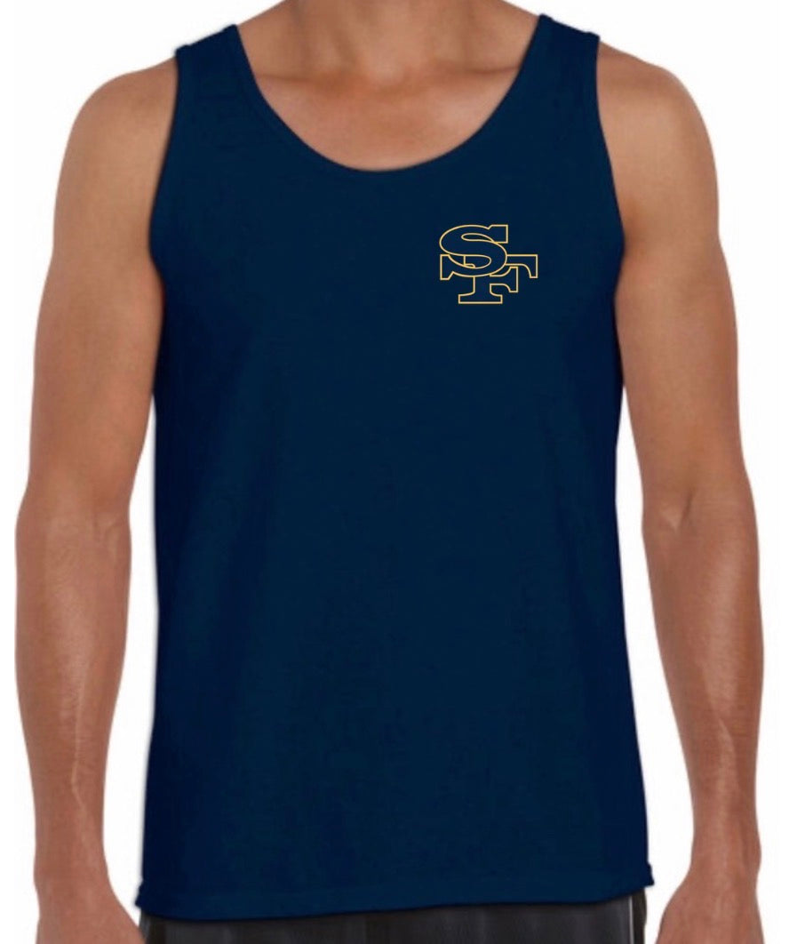 SF softball men’s tank top