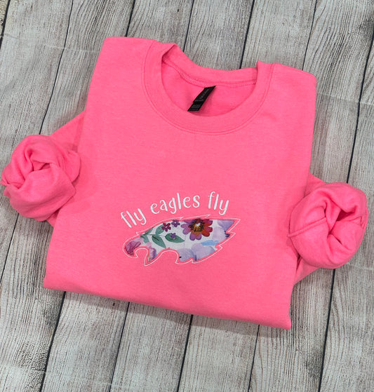 Appliqué embroidery fly eagles fly sweatshirt