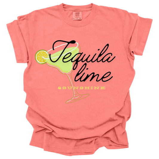 Tequila lime & sunshine comfort colors tees