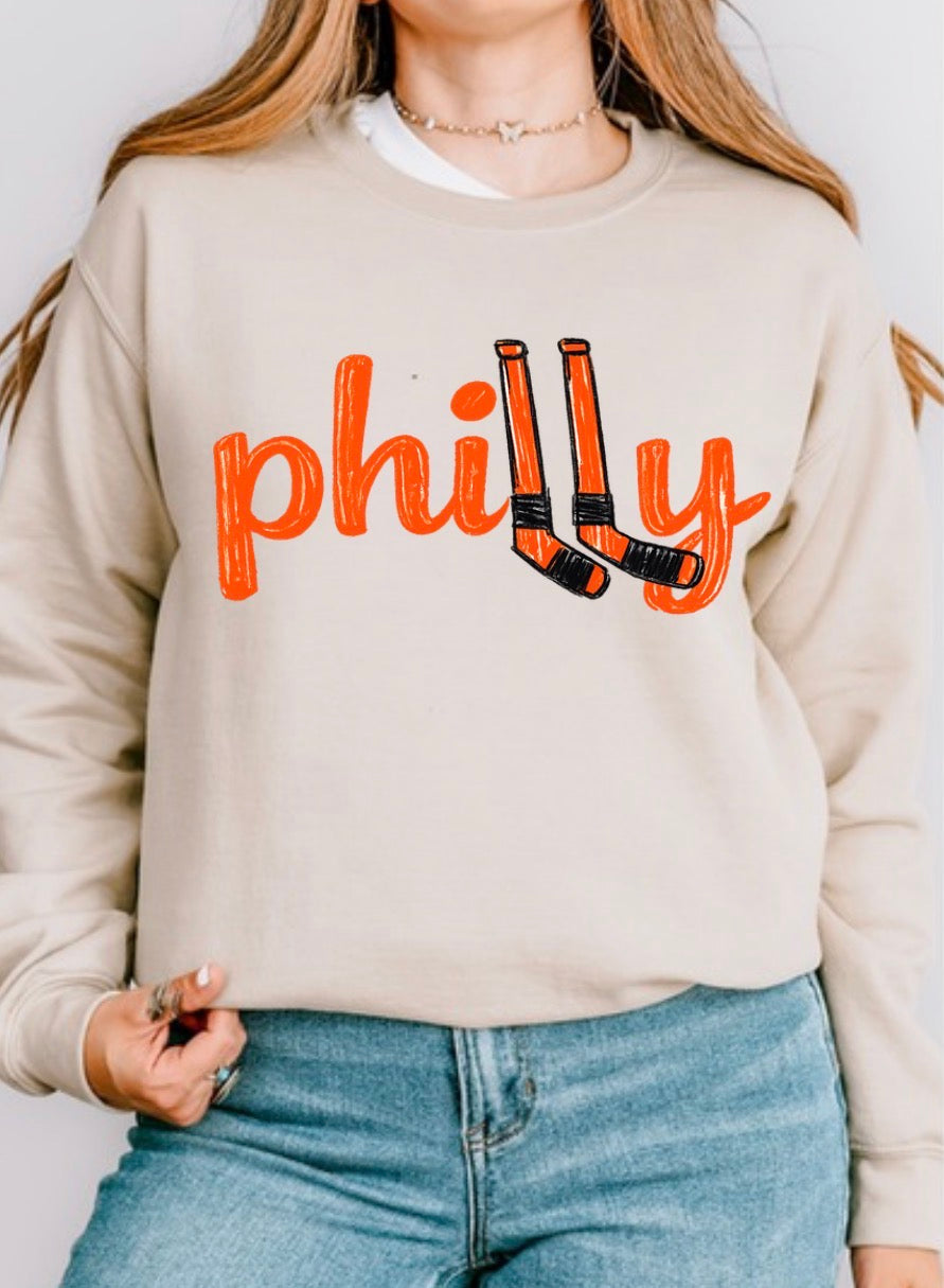 Sketched Philly Hockey