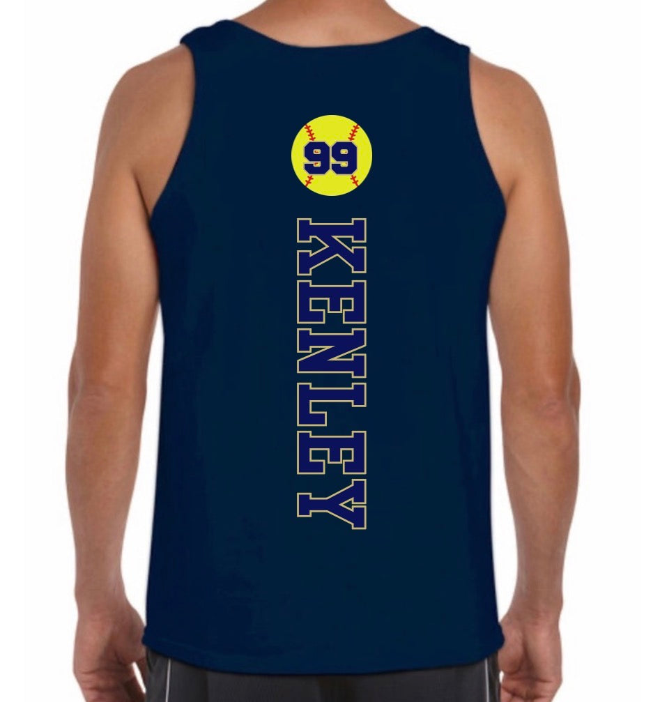 SF softball men’s tank top