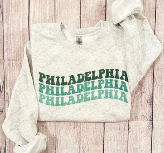 Wavy ombre Philadelphia top