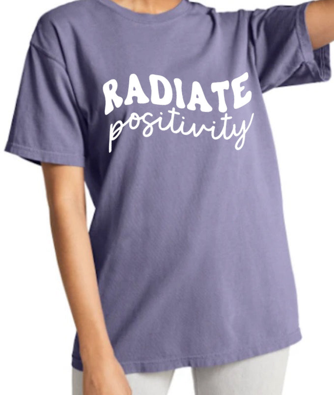 Radiate positivity comfort colors tee