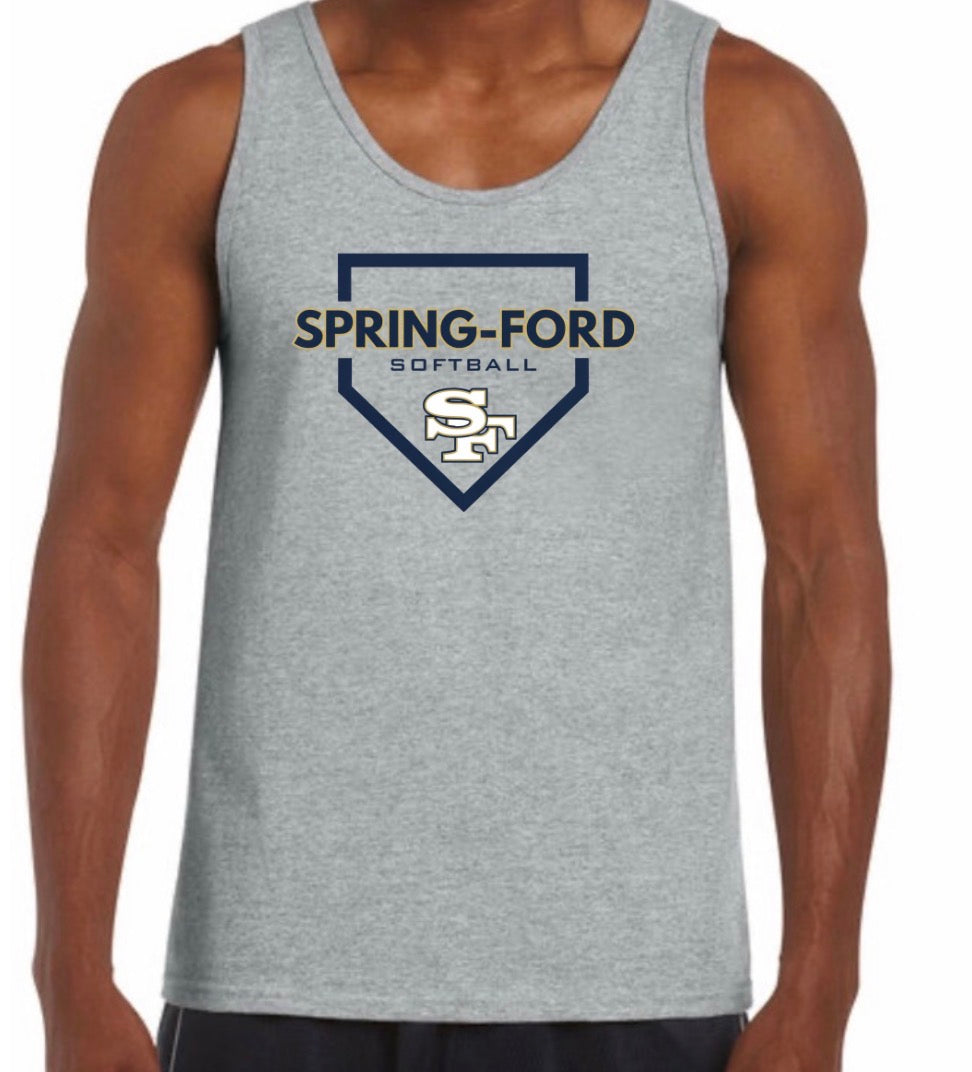 SF softball men’s tank top