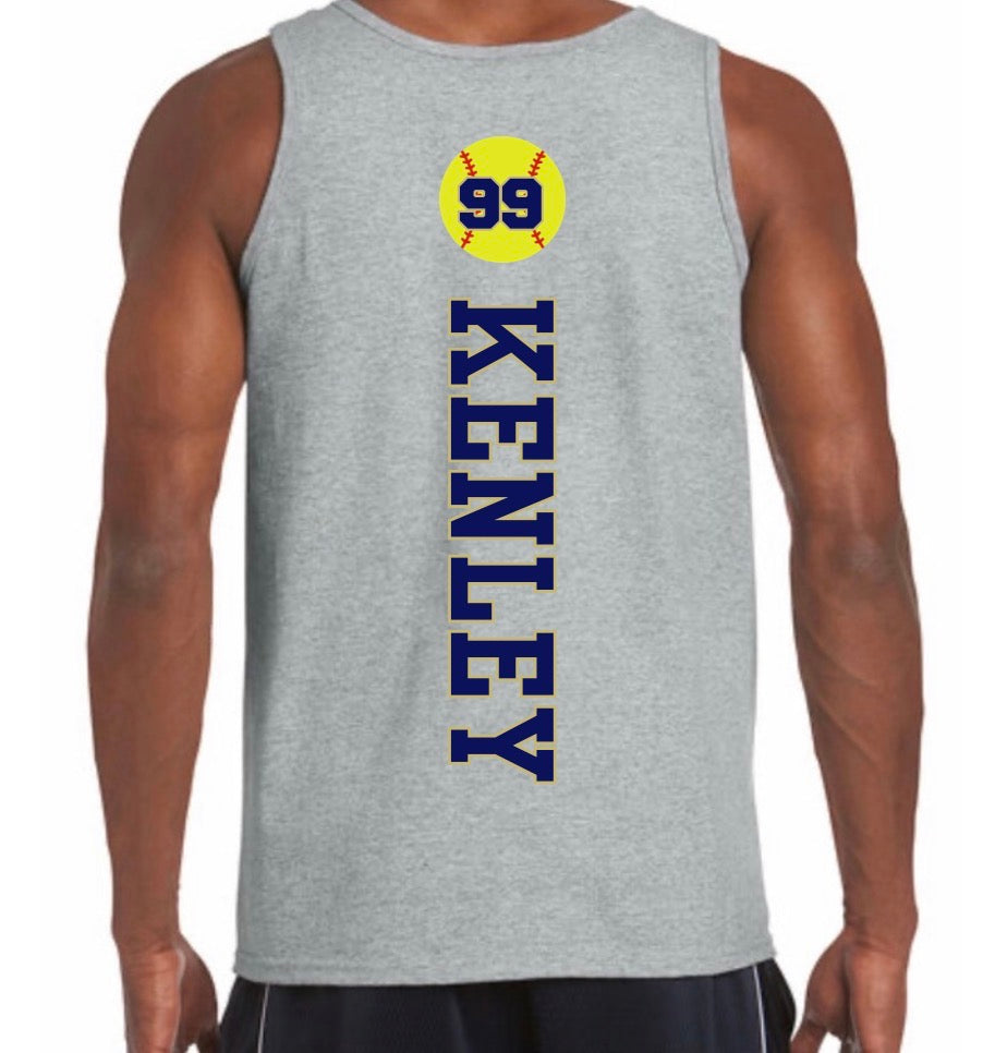 SF softball men’s tank top