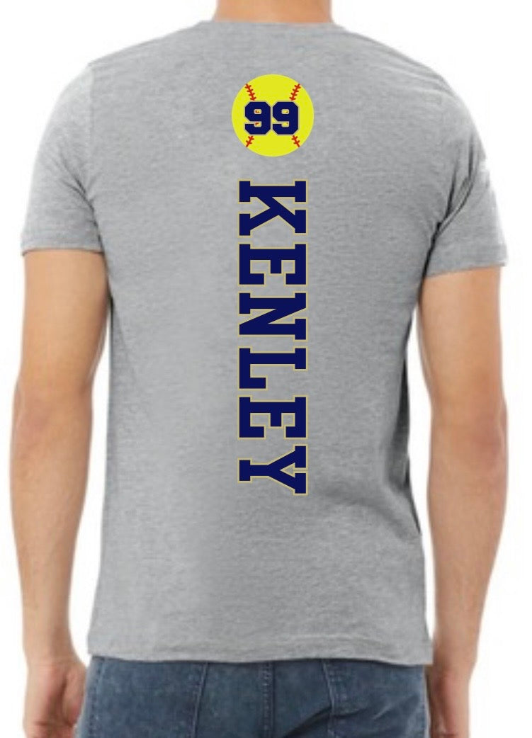 SF Softball Top Gray