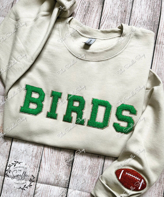 BIRDS patch sweatshirt